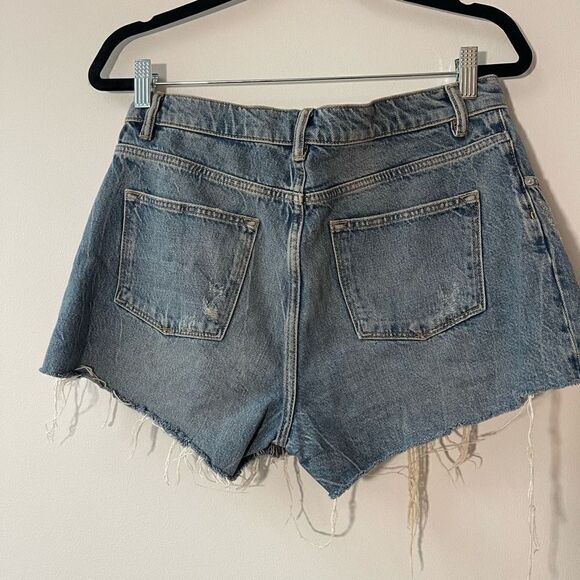 All Saints Women's Distressed Denim Shorts Size 29 - Picture 3 of 3